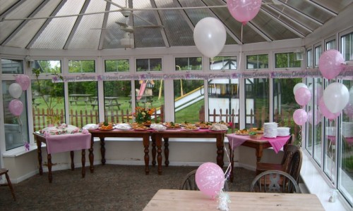 Our function room hired for a Christening