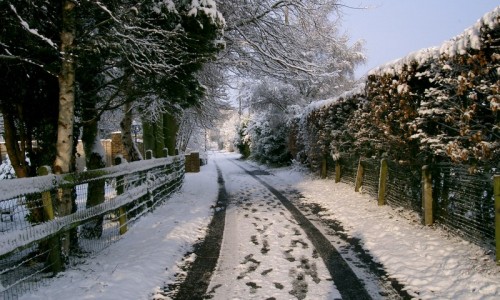 Old School House Lane at Christmas