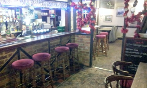 The bar at Christmas