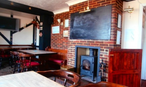 The Rose and Crown bar area
